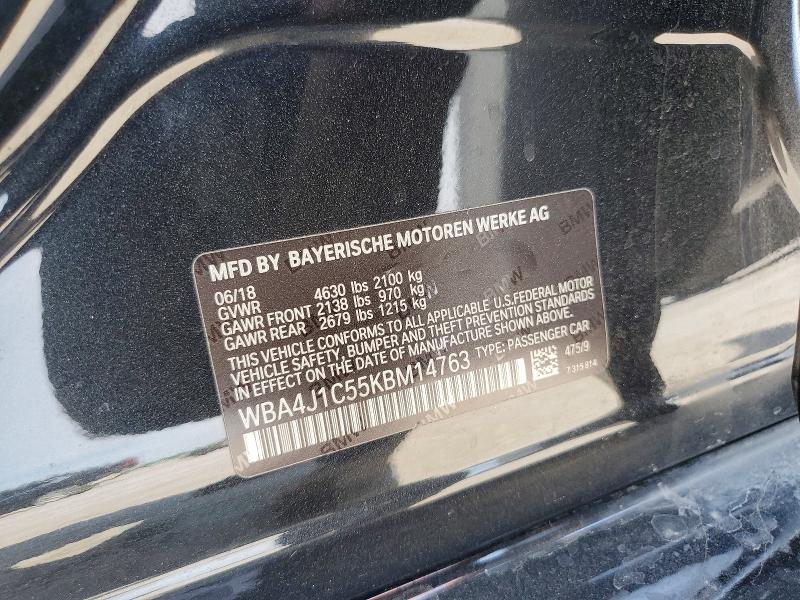Продажа на аукционе авто 2019 Bmw 430i, vin: WBA4J1C55KBM14763, номер лота: 49516226