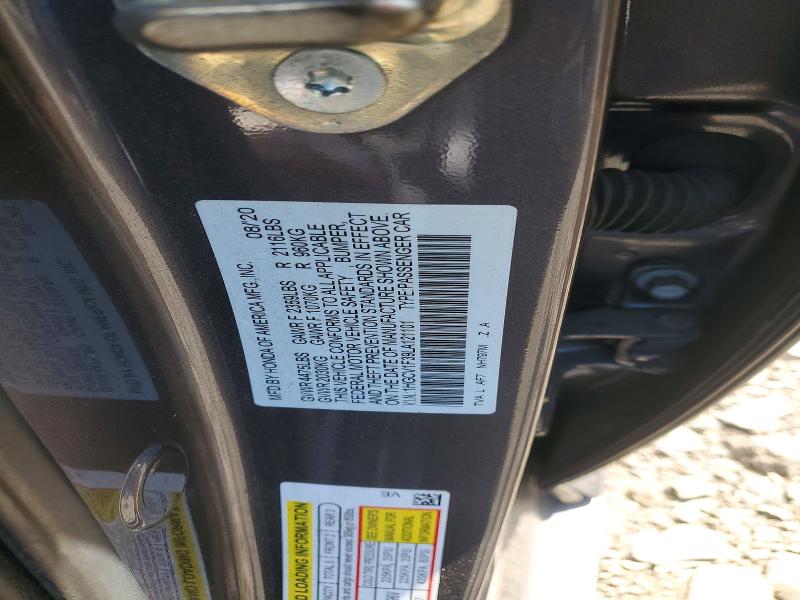 2020 Honda Accord მანქანა იყიდება აუქციონზე, vin: 1HGCV1F39LA121101, აუქციონის ნომერი: 55614686