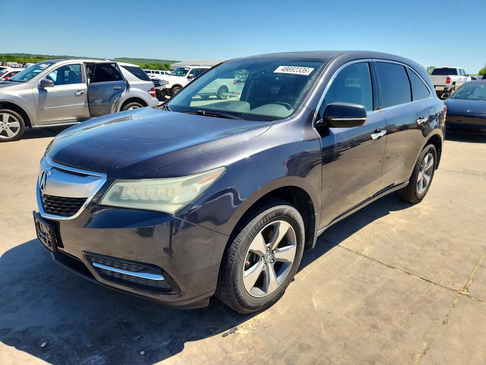 2016 Acura Mdx მანქანა იყიდება აუქციონზე, vin: 5FRYD3H25GB017725, აუქციონის ნომერი: 48692336