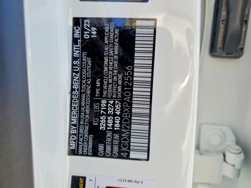 Aukcja sprzedaży 2023 Mercedes-benz Eqs Suv, vin: 4JGDM2DBXPA012556, numer aukcji: 51890706