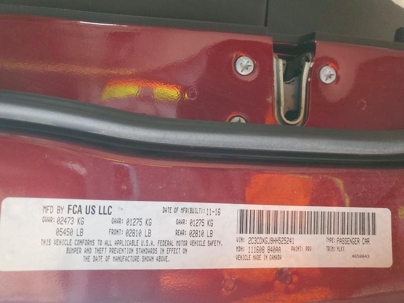 Aukcja sprzedaży 2017 Dodge Charger, vin: 2C3CDXGJ9HH525241, numer aukcji: 48502136