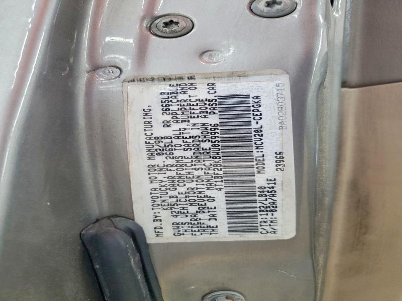 Aukcja sprzedaży 1998 Toyota Camry, vin: 4T1BF28K8WU059996, numer aukcji: 48339926