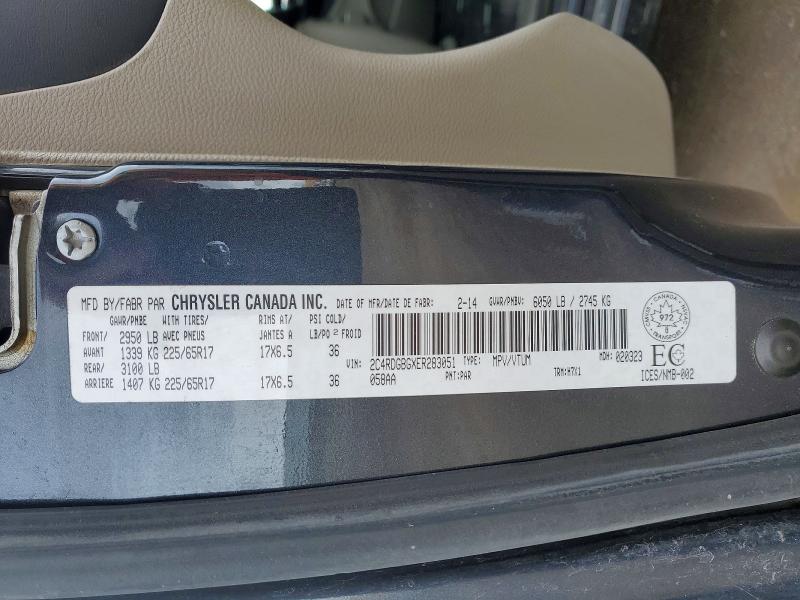Auction sale of the 2014 Dodge Grand Caravan, vin: 2C4RDGBGXER283051, lot number: 48083686
