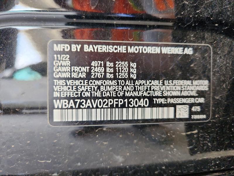 Продаж на аукціоні авто 2023 Bmw 430xi, vin: WBA73AV02PFP13040, номер лоту: 51531136