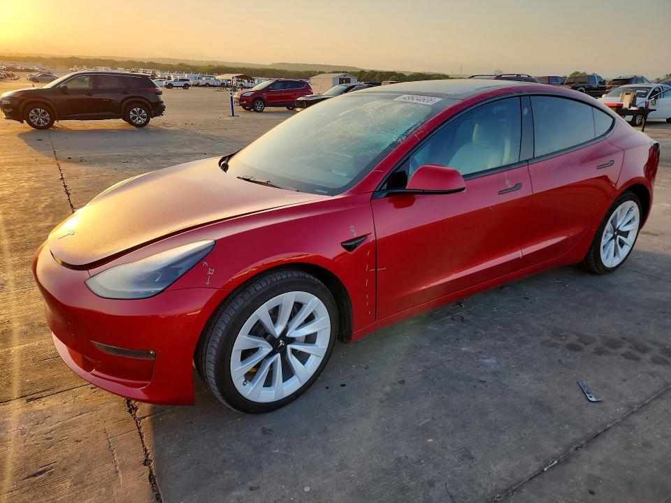 Aukcja sprzedaży 2022 Tesla Model 3, vin: 5YJ3E1EBXNF252975, numer aukcji: 49934606
