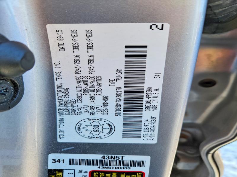 Aukcja sprzedaży 2016 Toyota Tacoma Sr5 Double Ca, vin: 5TFDZ5BN7GX002178, numer aukcji: 48565116