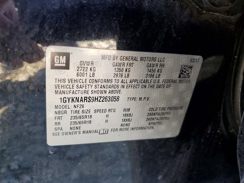 Продаж на аукціоні авто 2017 Cadillac Xt5, vin: 1GYKNARS9HZ263058, номер лоту: 51002896