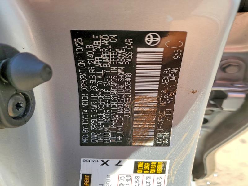 Продаж на аукціоні авто 2026 Toyota Corolla, vin: JTDB4MEE2T3035408, номер лоту: 48706986