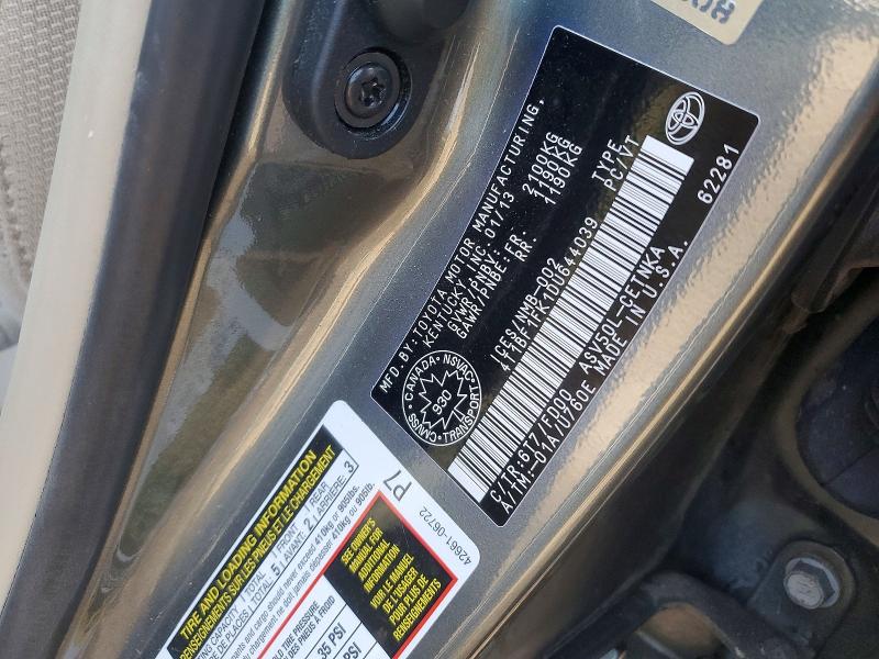 Продаж на аукціоні авто 2013 Toyota Camry, vin: 4T1BF1FK1DU644039, номер лоту: 50413856
