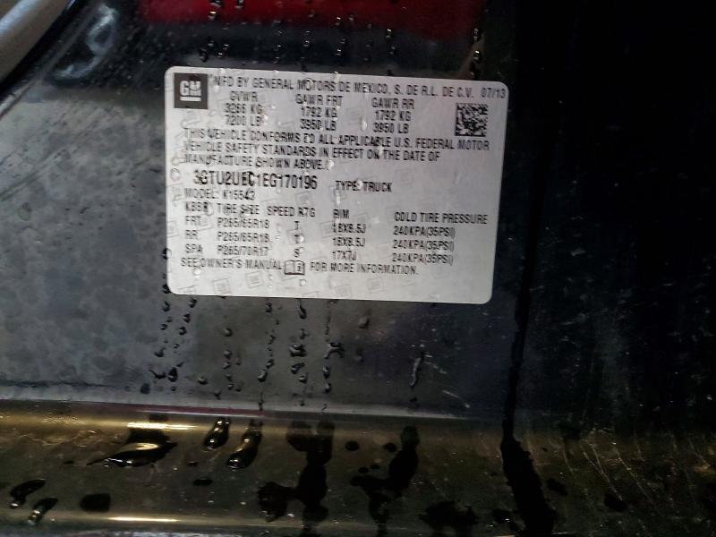 Aukcja sprzedaży 2014 Gmc Sierra, vin: 3GTU2UEC1EG170196, numer aukcji: 49780856
