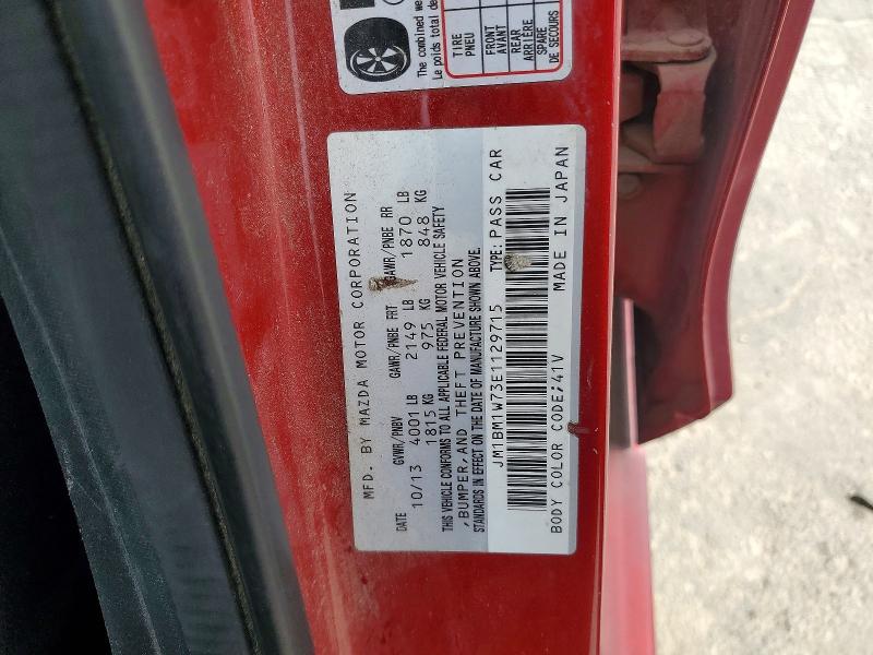 Продаж на аукціоні авто 2014 Mazda 3, vin: JM1BM1W73E1129715, номер лоту: 50905606