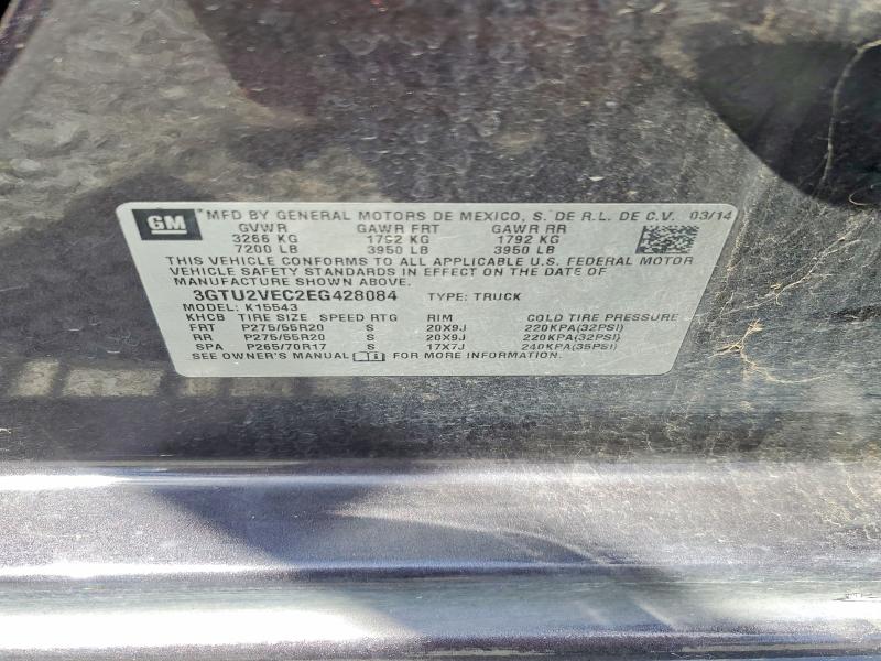 Aukcja sprzedaży 2014 Gmc Sierra, vin: 3GTU2VEC2EG428084, numer aukcji: 49759826