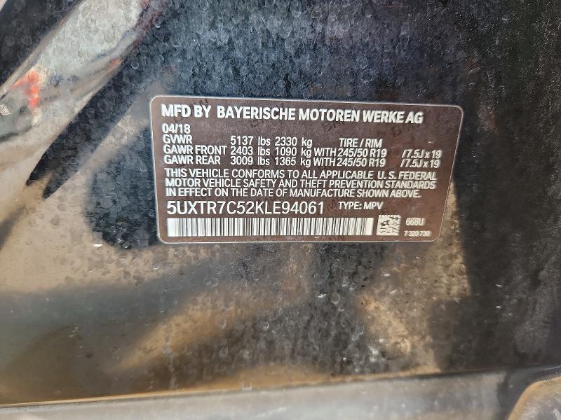 Продажа на аукционе авто 2019 Bmw X3, vin: 5UXTR7C52KLE94061, номер лота: 50655836
