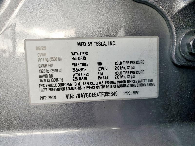 Продаж на аукціоні авто 2026 Tesla Model Y, vin: 7SAYGDEE4TF395349, номер лоту: 49127326