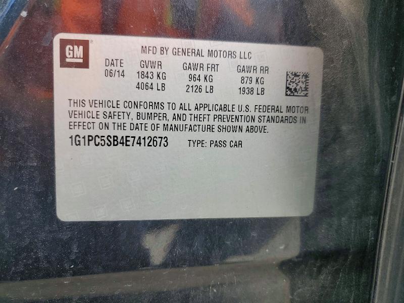 Продаж на аукціоні авто 2014 Chevrolet Cruze, vin: 1G1PC5SB4E7412673, номер лоту: 50185496