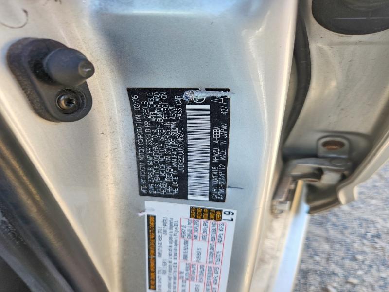 Aukcja sprzedaży 2005 Toyota Prius, vin: JTDKB20U053045270, numer aukcji: 50755326