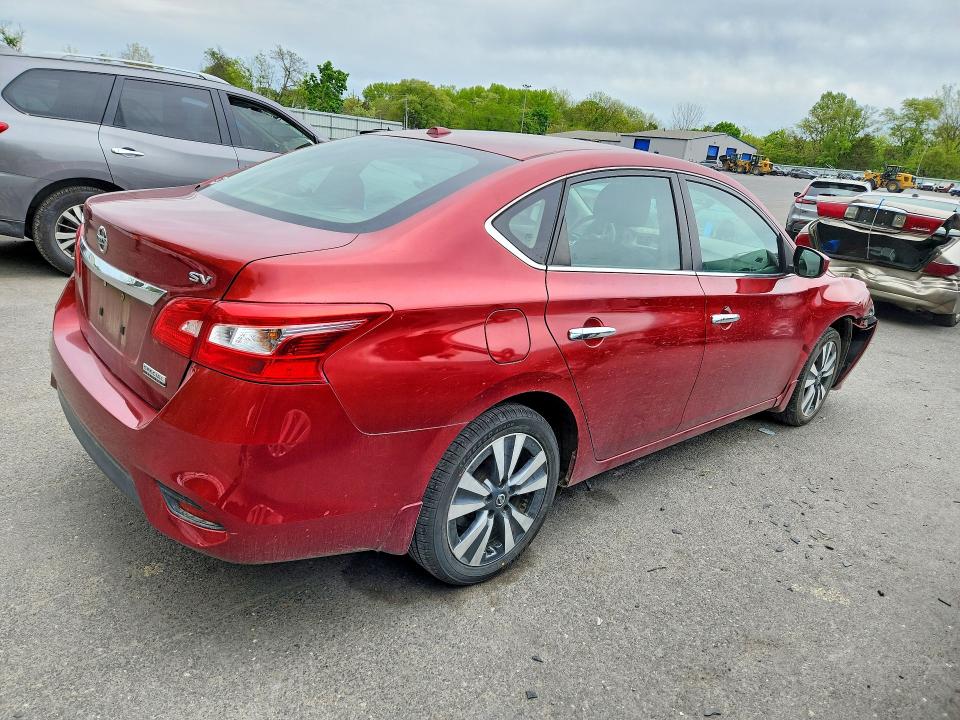 2019 Nissan Sentra მანქანა იყიდება აუქციონზე, vin: 3N1AB7AP9KY318407, აუქციონის ნომერი: 51387836