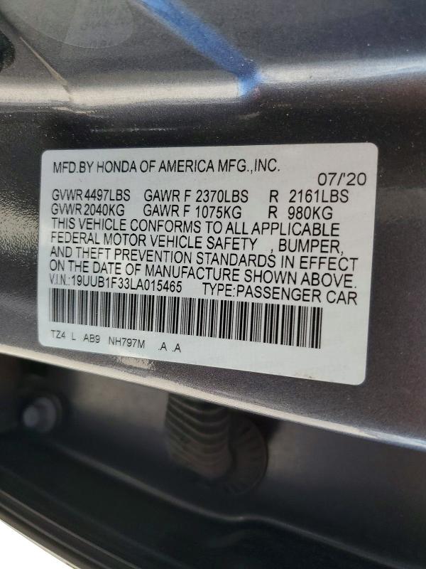 Продажа на аукционе авто 2020 Acura Tlx, vin: 19UUB1F33LA015465, номер лота: 50431746