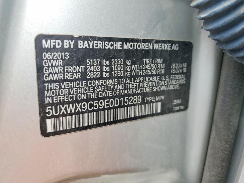 Aukcja sprzedaży 2014 Bmw X3, vin: 5UXWX9C59E0D15289, numer aukcji: 51134416