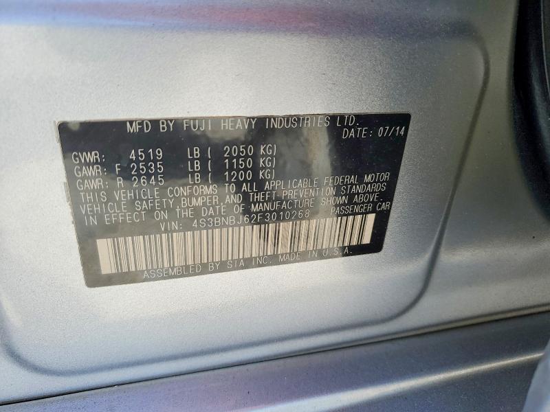 Продажа на аукционе авто 2015 Subaru Legacy, vin: 4S3BNBJ62F3010268, номер лота: 50311816