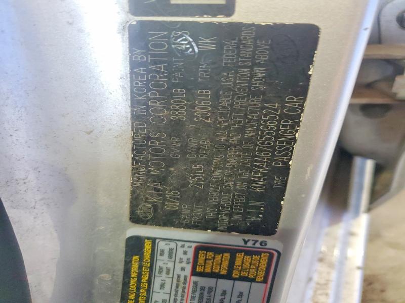 Aukcja sprzedaży 2016 Kia Forte, vin: KNAFK4A67G5596524, numer aukcji: 48261126