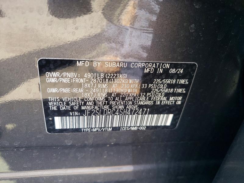 Продажа на аукционе авто 2025 Subaru Forester, vin: JF2SLDRC4SH472471, номер лота: 51458206