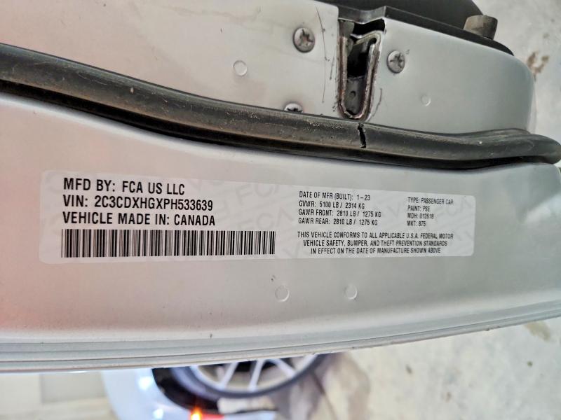 Продажа на аукционе авто 2023 Dodge Charger, vin: 2C3CDXHGXPH533639, номер лота: 50243196