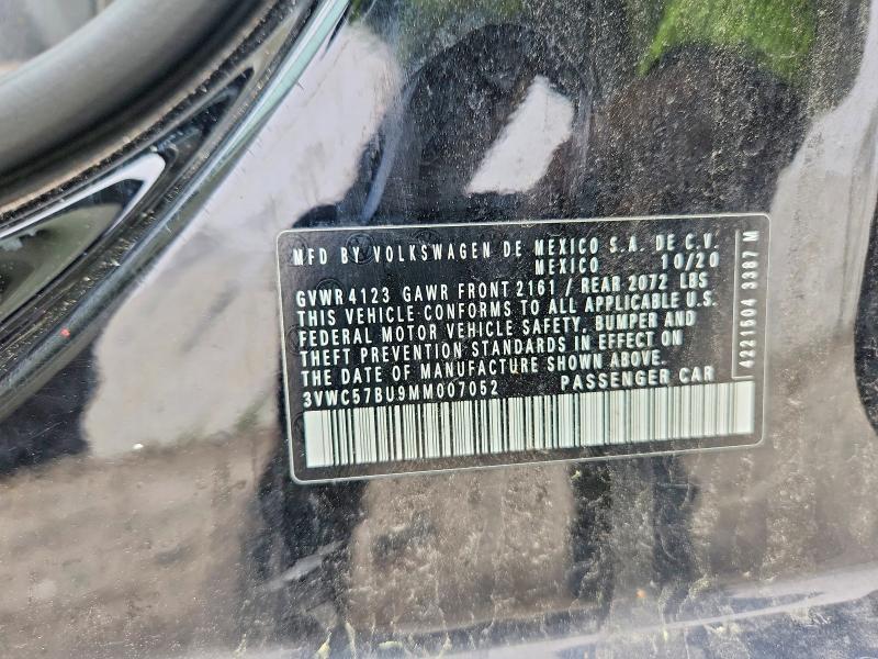 Продаж на аукціоні авто 2021 Volkswagen Jetta, vin: 3VWC57BU9MM007052, номер лоту: 48129446