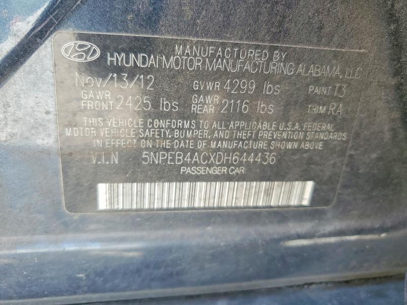 Продажа на аукционе авто 2013 Hyundai Sonata, vin: 5NPEB4ACXDH644436, номер лота: 51163446