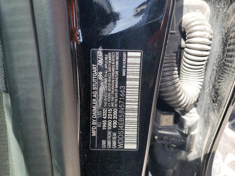 Aukcja sprzedaży 2018 Mercedes-benz Cla, vin: WDDSJ4EB5JN571663, numer aukcji: 50519736