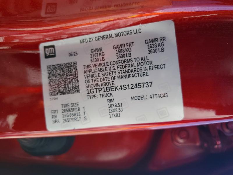 Продажа на аукционе авто 2025 Gmc Canyon, vin: 1GTP1BEK4S1245737, номер лота: 49665046