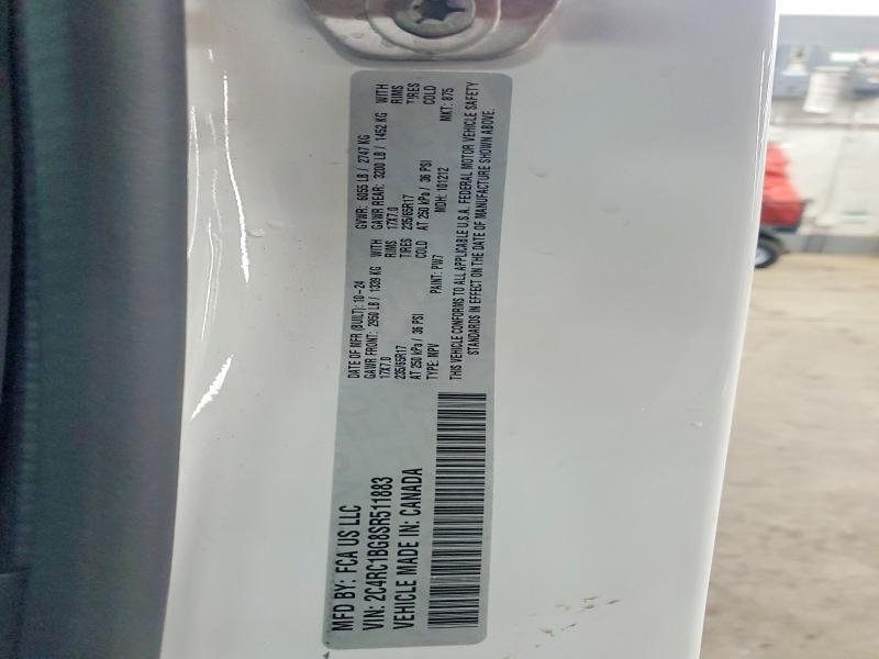 49336126 :رقم المزاد ، 2C4RC1BG8SR511883 vin ، 2025 Chrysler Pacifica مزاد بيع
