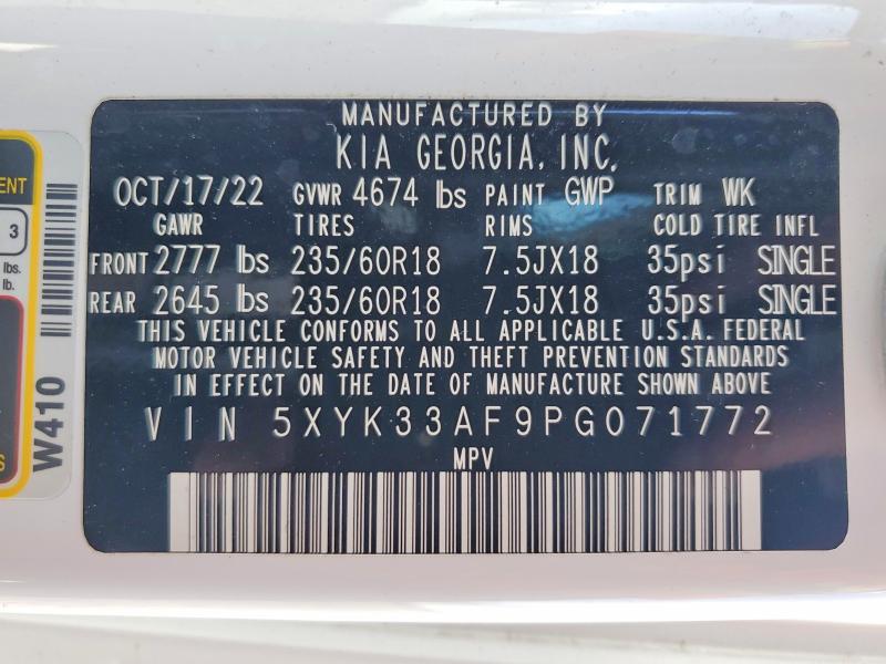 Продаж на аукціоні авто 2023 Kia Sportage, vin: 5XYK33AF9PG071772, номер лоту: 49674216