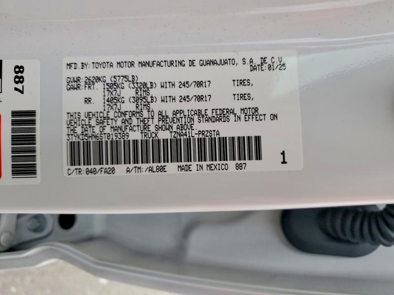 Продаж на аукціоні авто 2025 Toyota Tacoma, vin: 3TYKD5HN6ST019389, номер лоту: 51517466