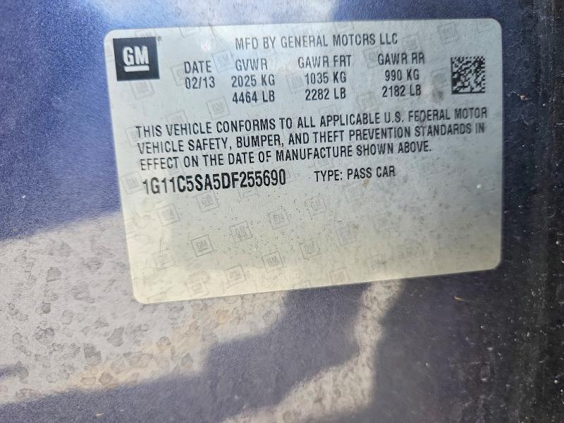 Продаж на аукціоні авто 2013 Chevrolet Malibu, vin: 1G11C5SA5DF255690, номер лоту: 49854126