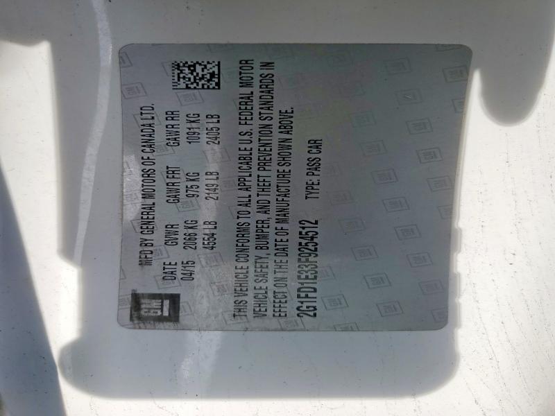 Продажа на аукционе авто 2015 Chevrolet Camaro, vin: 2G1FD1E33F9254512, номер лота: 49660446