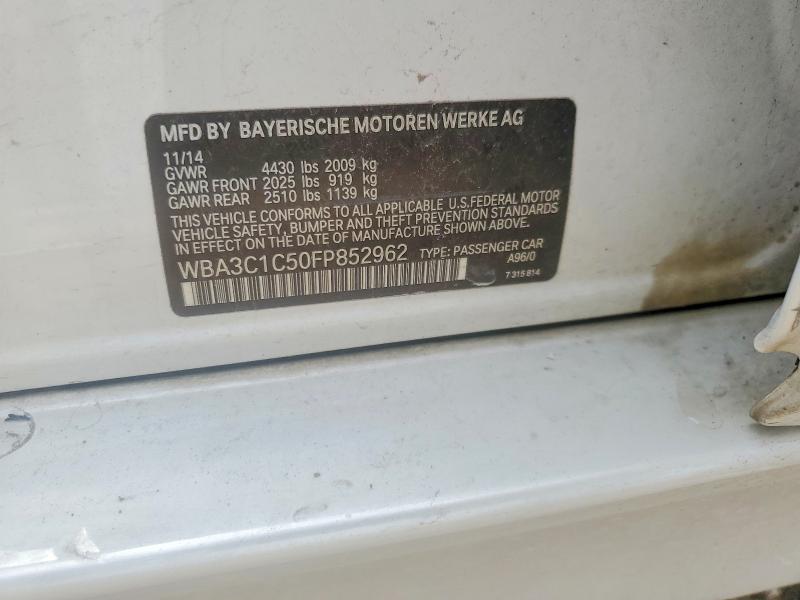 Продажа на аукционе авто 2015 Bmw 328, vin: WBA3C1C50FP852962, номер лота: 50734846