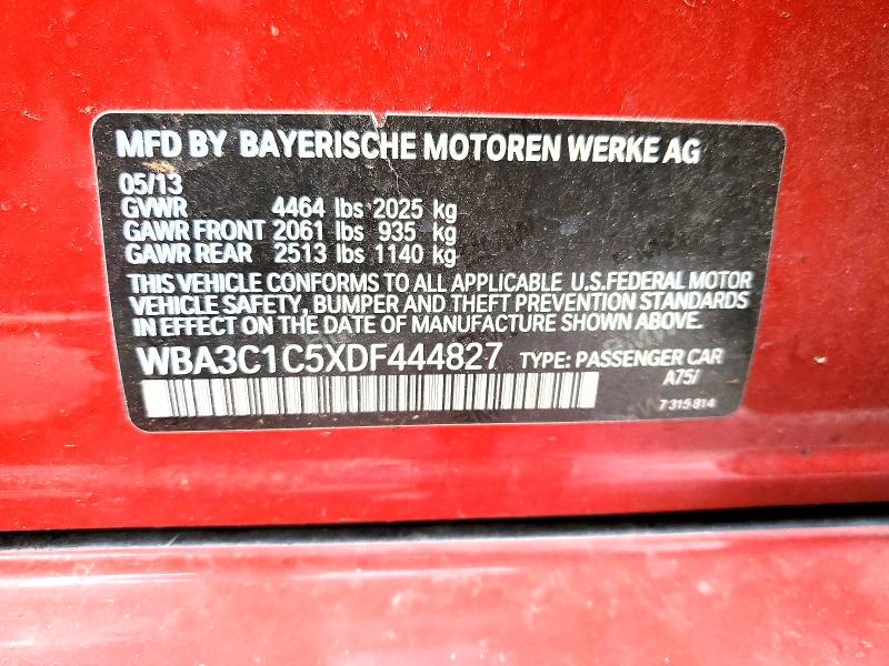 Aukcja sprzedaży 2013 Bmw 328, vin: WBA3C1C5XDF444827, numer aukcji: 51376796