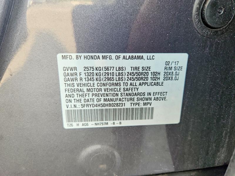 Aukcja sprzedaży 2017 Acura Mdx, vin: 5FRYD4H50HB028231, numer aukcji: 49406036