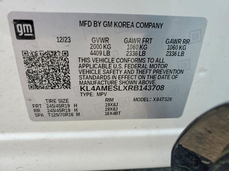 Aukcja sprzedaży 2024 Buick Encore Gx, vin: KL4AMESLXRB143708, numer aukcji: 49060986