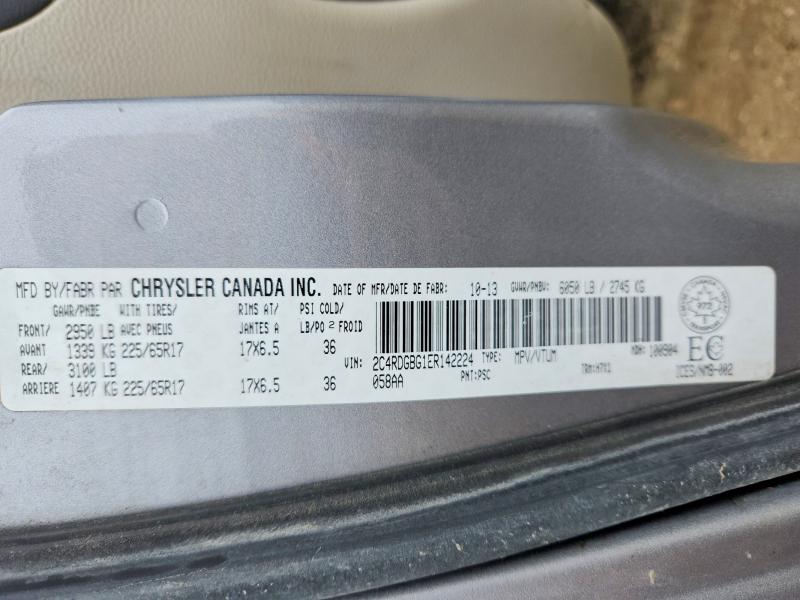 Aukcja sprzedaży 2014 Dodge Grand Caravan, vin: 2C4RDGBG1ER142224, numer aukcji: 49621856