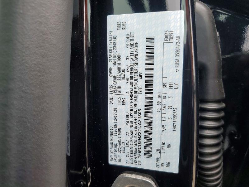 Продажа на аукционе авто 2026 Ford Escape, vin: 1FMCU9NZ2TUA31806, номер лота: 50238976