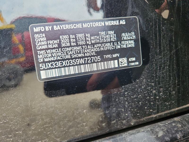 Aukcja sprzedaży 2025 Bmw X6, vin: 5UX33EX03S9W72705, numer aukcji: 49433006