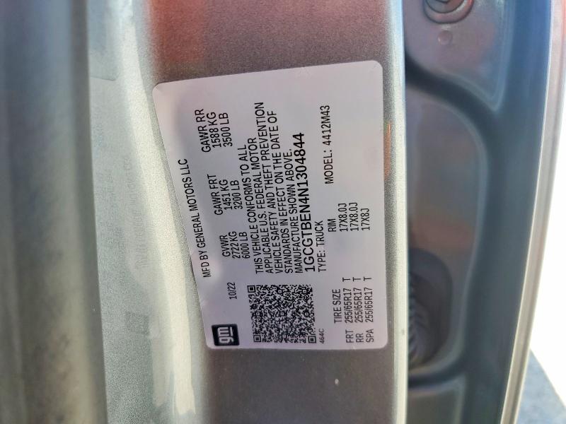 Продаж на аукціоні авто 2022 Chevrolet Colorado, vin: 1GCGTBEN4N1304844, номер лоту: 51348316