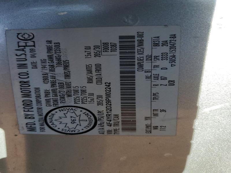 Aukcja sprzedaży 2009 Mazda B2300, vin: 4F4YR12D29PM02242, numer aukcji: 49599536