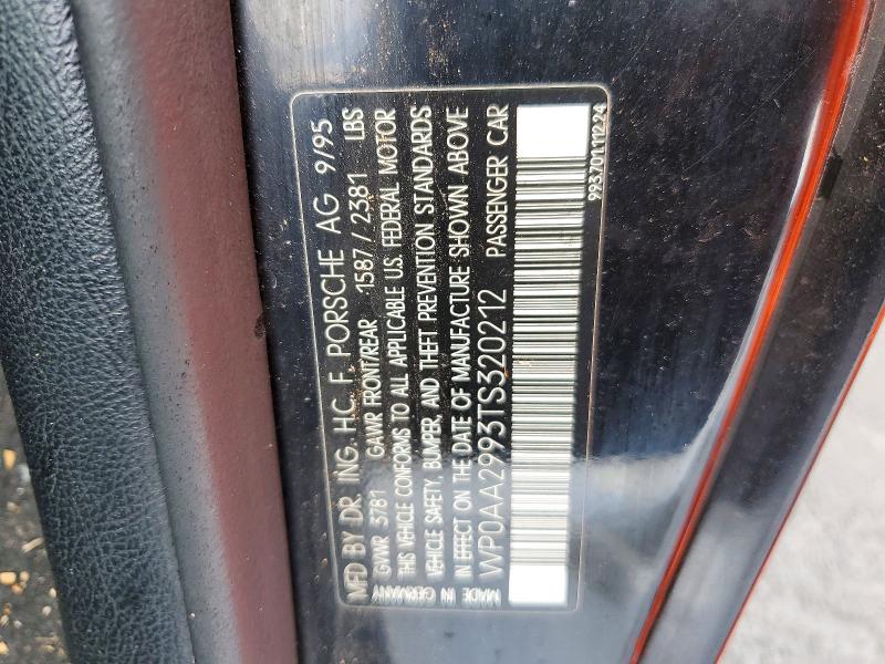 Aukcja sprzedaży 1996 Porsche 911, vin: WP0AA2993TS320212, numer aukcji: 50361446