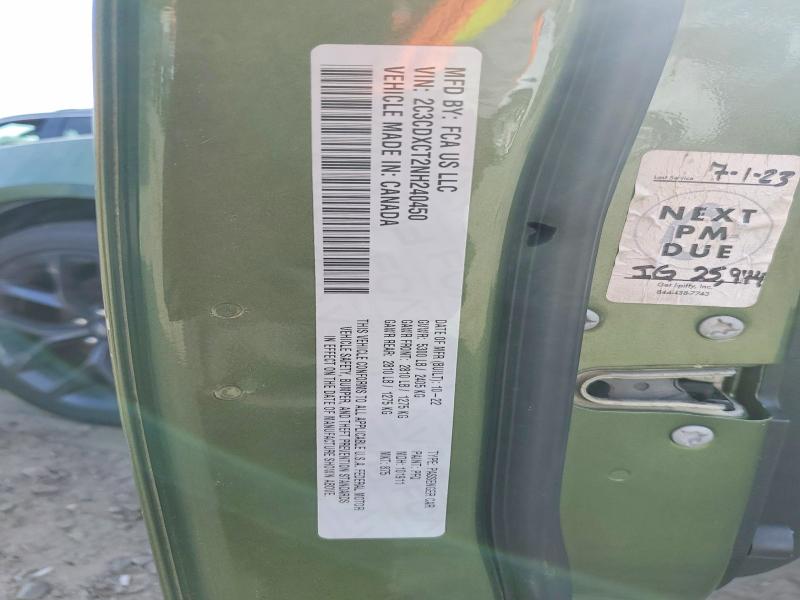2022 Dodge Charger მანქანა იყიდება აუქციონზე, vin: 2C3CDXCT2NH240450, აუქციონის ნომერი: 48388916