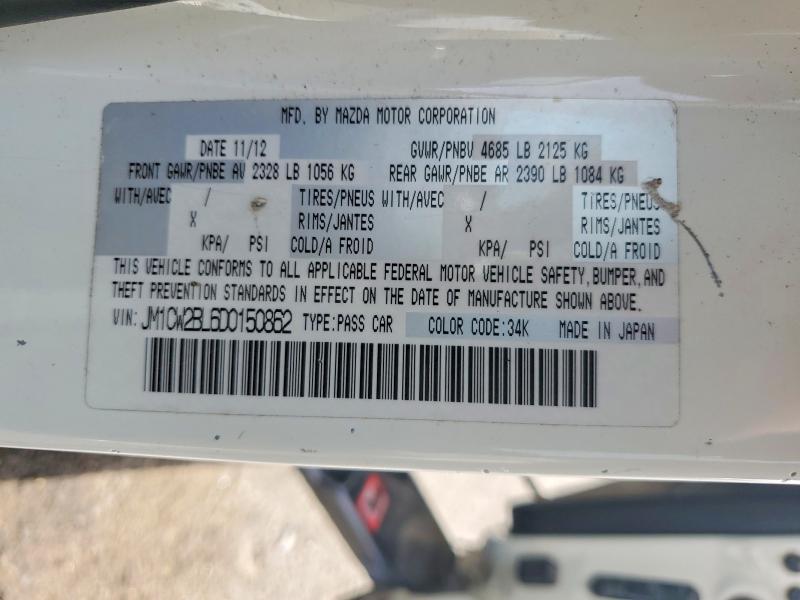 49676746 :رقم المزاد ، JM1CW2BL6D0150862 vin ، 2013 Mazda 5 مزاد بيع