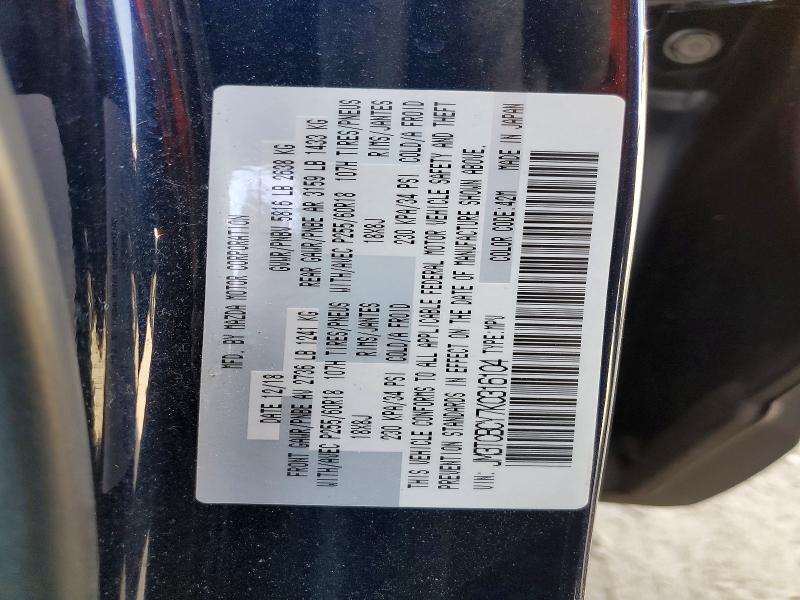 Aukcja sprzedaży 2019 Mazda Cx-9, vin: JM3TCBCY7K0316104, numer aukcji: 49263836