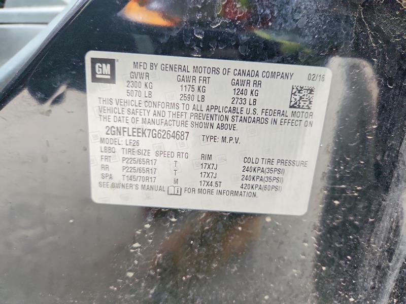 Продаж на аукціоні авто 2016 Chevrolet Equinox, vin: 2GNFLEEK7G6264687, номер лоту: 50013746